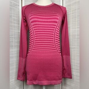 Lululemon Swiftly Tech Long Sleeve Heathered Berry Rumble Size 6